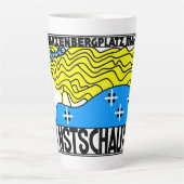 1908ウィーンアールヌーボーアートショーフェアメイド カフェラテマグ (正面)