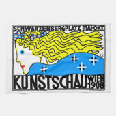 1908ウィーンアールヌーボーアートショーフェアメイド キッチンタオル (横)