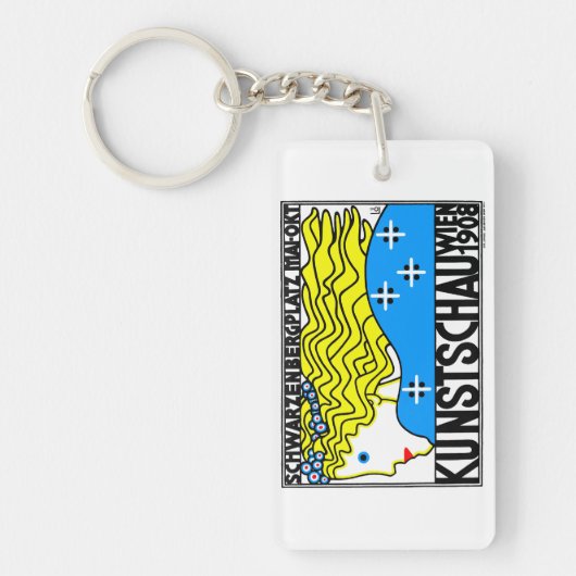 1908ウィーンアールヌーボーアートショーフェアメイド キーホルダー (正面)