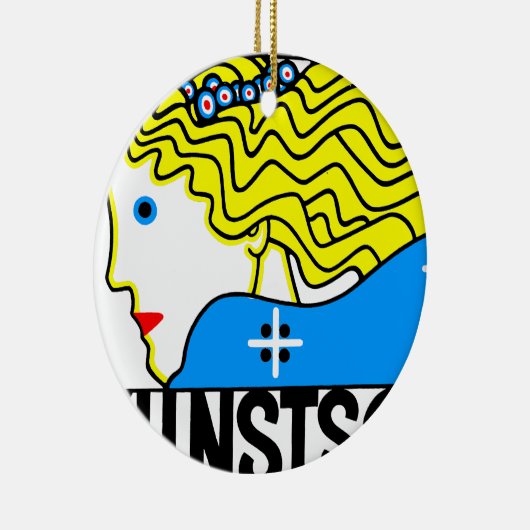 1908ウィーンアールヌーボーアートショーフェアメイド セラミックオーナメント (右)