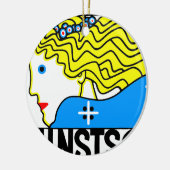 1908ウィーンアールヌーボーアートショーフェアメイド セラミックオーナメント (左)