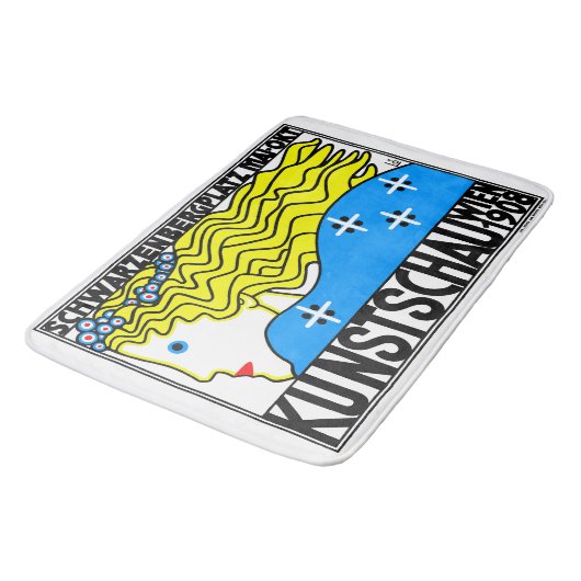 1908ウィーンアールヌーボーアートショーフェアメイド バスマット (アングル)