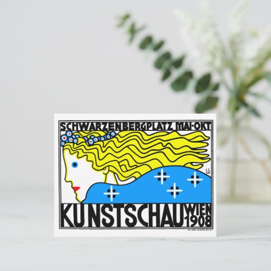 1908ウィーンアールヌーボーアートショーフェアメイド ポストカード (スタンド正面)