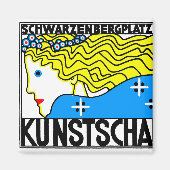 1908ウィーンアールヌーボーアートショーフェアメイド マグネット (正面)