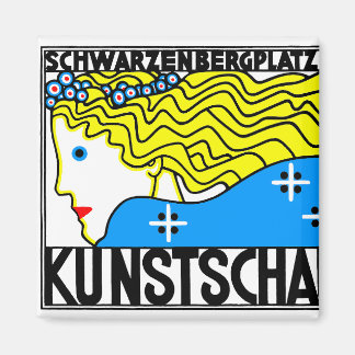 1908ウィーンアールヌーボーアートショーフェアメイド マグネット