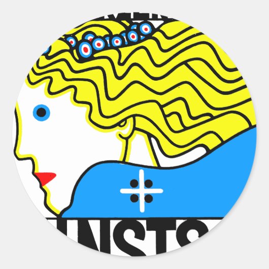 1908ウィーンアールヌーボーアートショーフェアメイド ラウンドシール (正面)