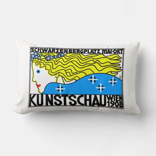 1908ウィーンアールヌーボーアートショーフェアメイド ランバークッション (正面)