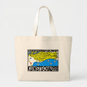 1908ウィーンアールヌーボーアートショーフェアメイド ラージトートバッグ (正面)