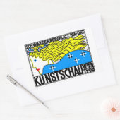 1908ウィーンアールヌーボーアートショーフェアメイド 長方形シール (封筒)