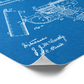 1908ガンワナントパテントアートスケッチプリント ポスター (角)