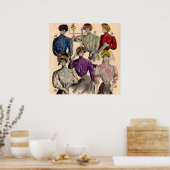 1908ギムベルレディースブラウスウェイストno.1 ポスター (キッチン)