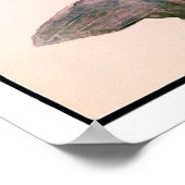 1908ゴルフウォーターカラープリント ポスター (角)