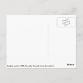 1908年のピカデリー・サーカス、セントラル・ロンドン、イギリス ポストカード (裏面)