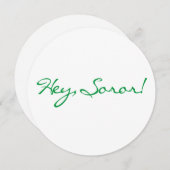 1908年の誕生日ノートカード 招待状 (正面/裏面)