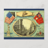 1908年アメリカ艦隊のオーストラリア訪問 ポストカード (正面)