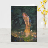 1908年エドワード・ロバート・ヒューズ著 カード (黄色い花)