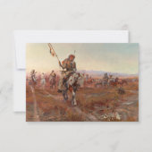 1908年チャールズ・マリオン・ラッセル著の医学博士 サンキューカード (正面)