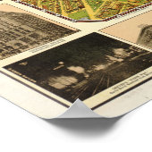 1908年デンバーCO鳥瞰図パノラママップ ポスター (角)