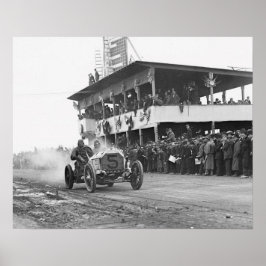 1908年バンダービルトカップ自動車レース ヴィンテージ写真 ポスター