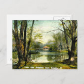 1908年ヴィンテージ ブルックリンNY プロスペクトパーク ポストカード (正面/裏面)