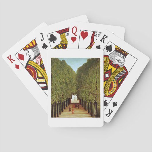 1908年、アレイウェイ・イン・ザ・パーク・オブ・サンクラウド(油オン) トランプ (裏面)