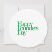 1908 Founders Dayノートカード 招待状 (裏面)