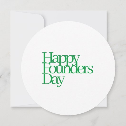 1908 Founders Dayノートカード 招待状 (裏面)