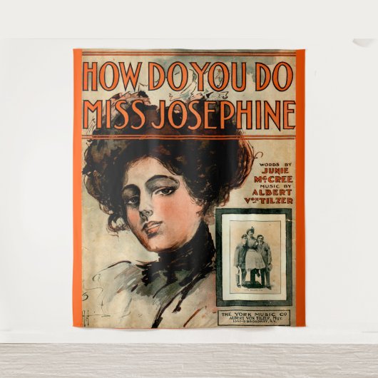 1909ジョセフィーネのシ恋しく思ートミュージックの方法 タペストリー (正面)