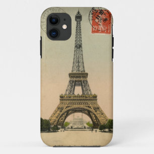 1909ヴィンテージエッフェルタワーポストカードパリ iPhone 11 ケース