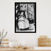 1909中国の年父と兄とのプーイ天皇 ポスター (キッチン)