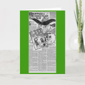 1909年のハーレムモンタナの新聞記事のクリスマス シーズンカード (正面)