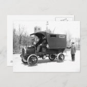 1909年のパトカー。ヴィンテージ写真 ポストカード (正面/裏面)