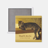 1909年の不機嫌な猫たちの手すりにスタインレン・キャット マグネット (正面/裏面)