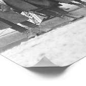 1909年の日曜日の紙の配信。ヴィンテージ写真 ポスター (角)