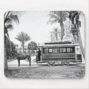 1909年のPalm Beachフロリダのトロリーマウスパッド マウスパッド