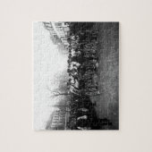 1909年パリ・ルーベ自転車レース スタートライン（仏版） ジグソーパズル (縦)