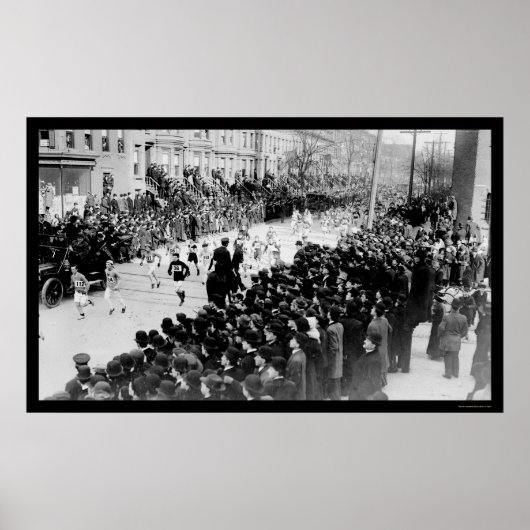 1909年ブルックリンマラソンのランナー ポスター (正面)
