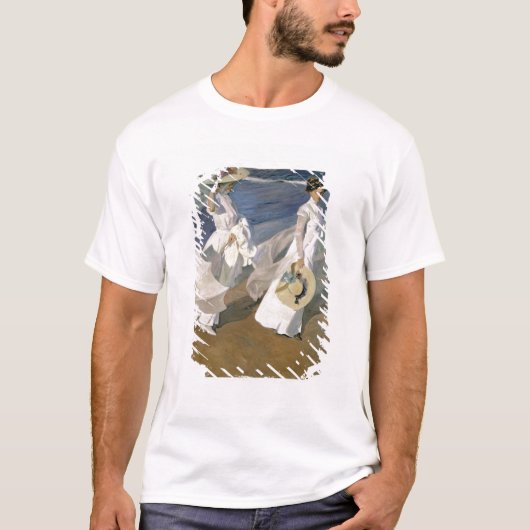 1909年海岸を散歩 Tシャツ (正面)