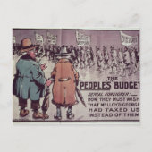 1909年「人民予算」 ポストカード (正面)