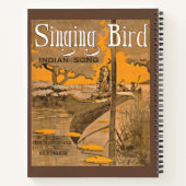 1909歌う鳥の楽譜プリント ノートブック (裏面)