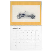1909自動車 – ヴィンテージクラシックアンティーク自動車 カレンダー (2月 2027)