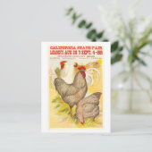 1909 California州フェア家きんポスター ポストカード (スタンド正面)
