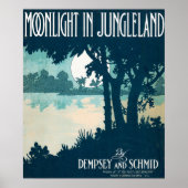 1909 Moonlight in Junglelandの楽譜 ポスター (正面)
