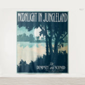 1909 Moonlight in Jungleland楽譜プリント タペストリー (正面)