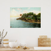 1909 Shore Scene atバー・ハーバー，メイン ポスター (キッチン)