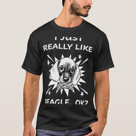 190 ビーグルが大好き Tシャツ (正面)
