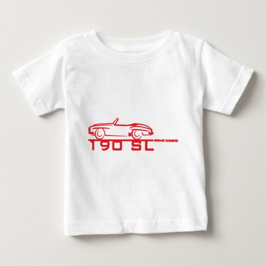 190SL赤 ベビーTシャツ (正面)