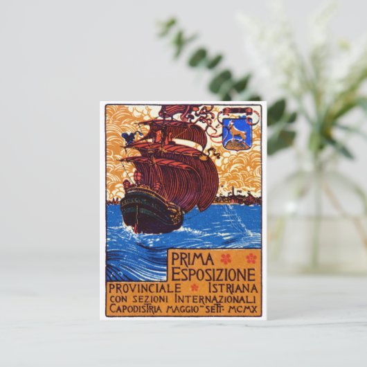 1910イストリアンエキスポスター ポストカード (スタンド正面)