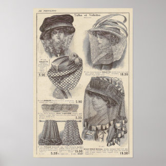 1910エドワーダフランスのンファッションプリント ポスター