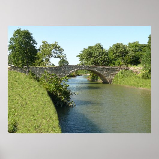 1910キツネクリークストーンアーチブリッジ ポスター (正面)